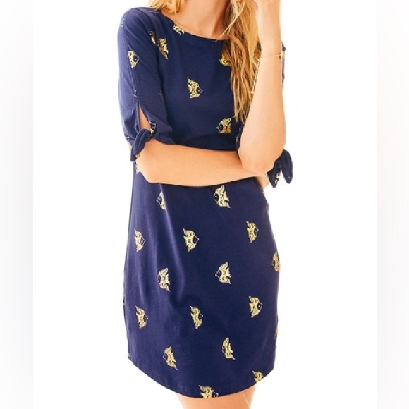 Lilly Pulitzer Preston Dress Reel It In Allover - Picture 1 of 4